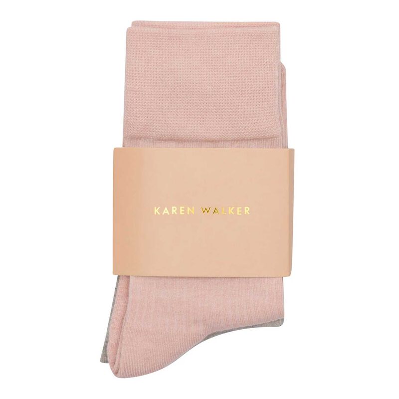 Karen Walker Runaway Embroidered Socks - 2 Pack image number 1